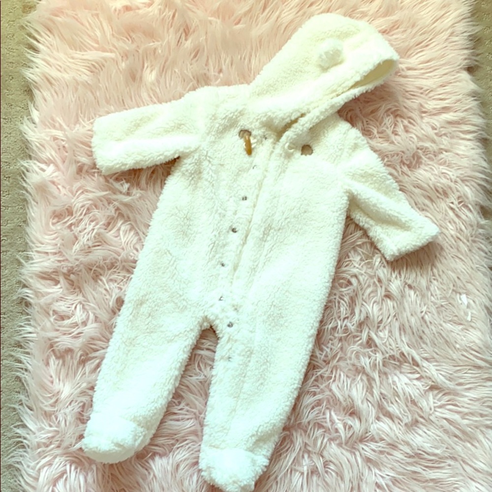 Janie and Jack Faux Fur One Piece